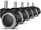 bürostuhl rollen(5er Set) - 10MM /22 MM Ersatz-hartbodenrollen für Gaming-Stühle, Drehstühle, rollen für bürostühle zum Schutz des Bodens, ideal für Parkett-, Laminat-, Fliesen- und Steinböden