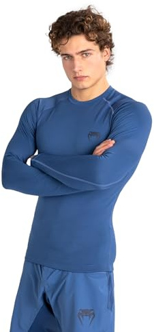 Venum Contender Rashguard a Manica Lunga da Uomo - Blu - L
