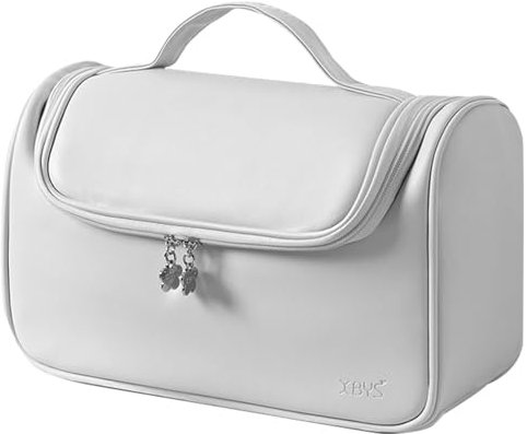 Veki Travel Carrying Case for Dyson Airwrap Styler and Shark Flexstyle, Portable Travel Storage Bag for Dyson Supersonic, Hanging Storage Organizer Bag for Hair Dryer and Attachments (Grey)