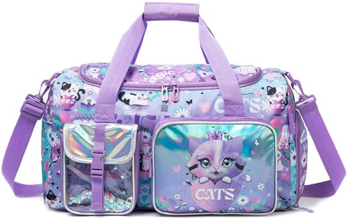 Borsone Palestra Training Bambina Borsa Sportiva Viaggio per Bambini Bagaglio Duffel Bag