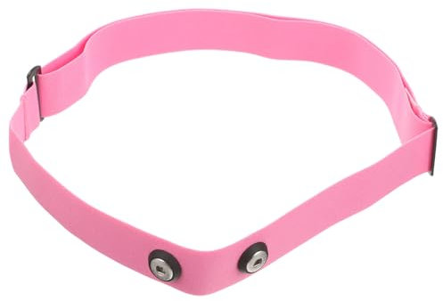 Abaodam Correa de Pecho Ajustable Elástica Rosa para Monitor de Frecuencia Cardíaca, Banda de Fijación Cómoda y Resistente para Deportes al Aire Libre y Running