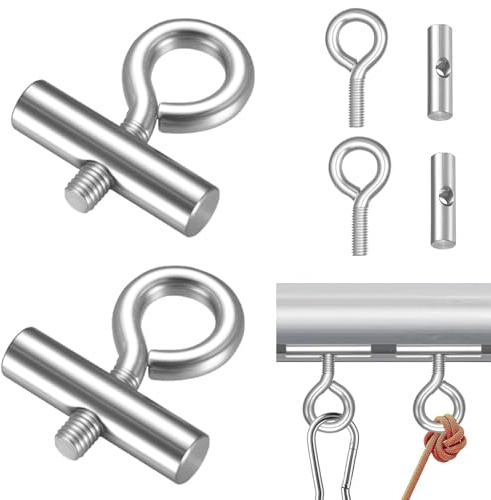 But Oswetf 4 Pcs Gancho Topes para Riel Toldo 8-10 mm, Ganchos de Topes de Ribete, Tope de Refuerzo Ganchos para Tiras de Ribete Toldo RV Caravanas, Campaña, Casas Móviles, Autocaravanas Accesorios