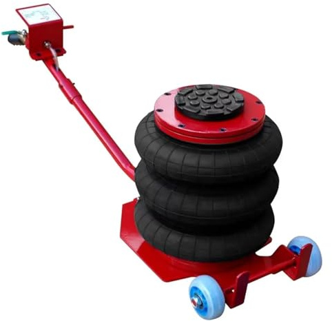 DUOCAI Cric Pneumatico Veicolo di Sollevamento Pneumatico Portatile, Triplo, Veloce ed efficiente, con Palloncino Gonfiabile da 3 tonnellate