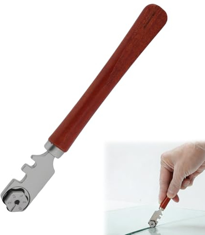 Tagliavetro Standard, Tagliavetro Professionale, Tagliavetro e Tagliapiastrelle Professionale per Tagliare Vetro, Piastrelle e Ceramica di 3-8 mm