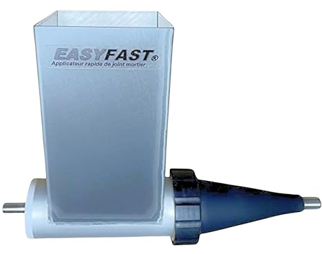 Easyfast® Jointoyeuse – Applicateur Rapide de Joint Mortier, Compatible avec tout type de Visseuse/Perceuse, Dosage Précis, Pour Murs en Pierres ou en Briques, Accepte Tous Types de Joints Fins