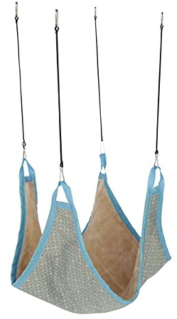 Kerbl Pet Hängematte für Nager 45x45cm, blau/beige