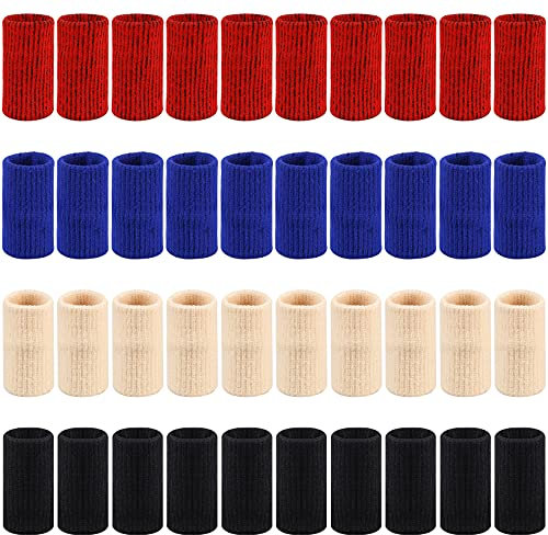 TONITTO 40Pcs Finger Protector Sleeves Finger Splints Supports for Arthritis Finger Protectors for Sport
