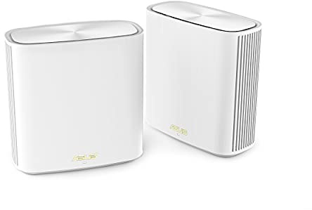 ASUS ZenWiFi Whole-Home Dual-Band Mesh WiFi 6 System XD6 White - 2 Pack, Coverage up to 5,400 sq.ft & 4+ Rooms, 5400Mbps, AiMesh, Lifetime Free Internet Security, Parental Control, Easy Setup