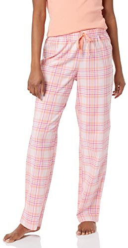Amazon Essentials Pantalon De Pyjama En Flanelle Femme, Rose Clair Pêche Écossais, M