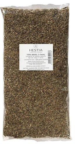 Hestia Herbs Basilic grec séché 500 g, Sans Allergènes - Végétalien - Sans OGM