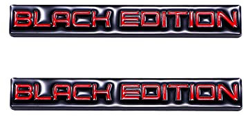SGW Black Edition 3D Metall Limited Edition Emblem Auto Panel Karosserie Selbstklebend Emblem Aufkleber Fahrzeug Auto Tuning Emblem (Schwarz)