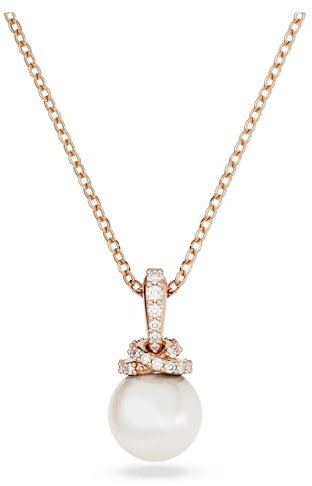 Swarovski Originally Anhänger, Kristallperle, Weiß, Roségold-Legierungsschicht