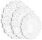 Yolev 150Pcs Round Paper Doilies, 3 Sizes White Doilies Lace Paper for Buffet Cake Fried Food Party Wedding Tableware Decoration (6.5 Inch 7.5 Inch 8.5 Inch)