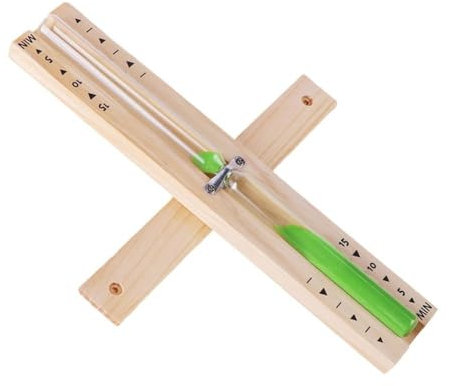 Sablier de sauna 15 minutes, horloge murale rotative en bois avec sable résistant à la chaleur