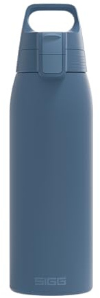 SIGG - Edelstahl Trinkflasche - Shield ONE Deep Blue - Für Kohlensäurehaltige Getränke Geeignet - Auslaufsicher - Federleicht - BPA-frei - Outdoor & Fitness - Dunkel Blau - 1L