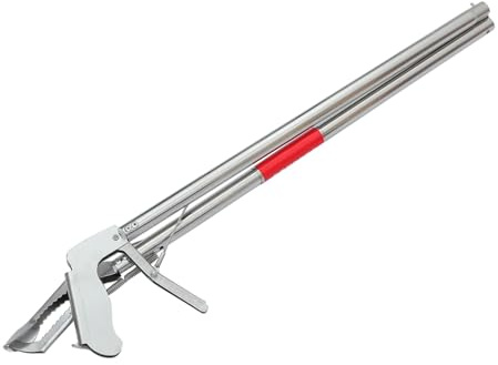TOYANDONA Pince à Piège à Serpents Sécurisée Pliable en Acier Inoxydable 1,2 m avec Verrou pour Capture Et Retenue Outils Antiparasitaires pour Usage Extérieur