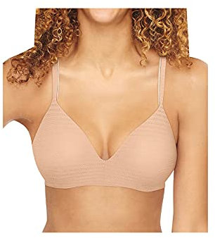 Hanes Women's Hanes Ultimate T-shirt Soft Wire-free bras, Nude Micro Dot, 36C UK