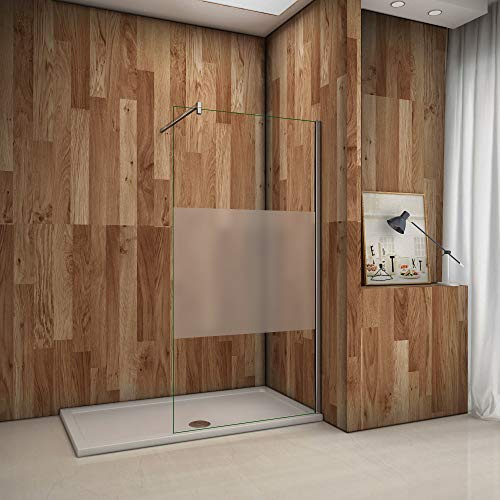 AICA Parete Doccia 100x200cm Fissa Walk vetro 8mm Barra Tagliabile: 90cm