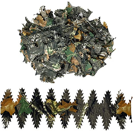 Arcturus Lot de 50 Bandes de Feuilles Mobiles 3D découpées au Laser pour Camouflage 3D | Idéal pour Les Stores de Chasse, Les enveloppes de Fusil et Les Costumes de guillie (Bois Dur Toutes Saisons)