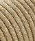 Elektrisches Kabel, rund/rund, mit Stoff überzogen, Farbe Jute, Querschnitt 3 x 1,50 cm (15 Meter)