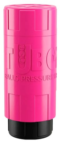 TUBOPLUS X3 - Presurizador de Pelotas de Pádel y Tenis | Bote Hermético para Mantener la Presión y Recuperar el Rebote | Capacidad para 3 Pelotas | No Incluye Inflador de Aire - Color Rosa