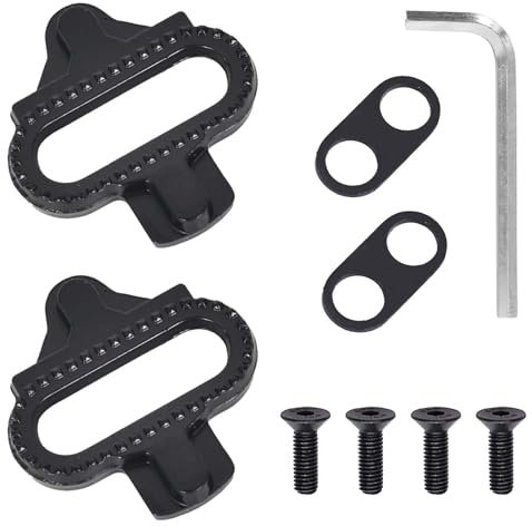 Cleminsta Pair of Schuhplatten SM-SH51 Cleats, Kompatibel mit Shimano MTB SPD Pedalen (SH51) für Herren Damen Mountainbike Schuhe, Cycling Pedals Cleat für SPD, Fahrrad Schuhplattenset