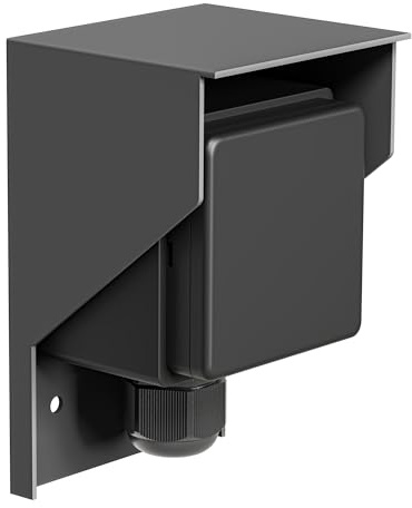 ledscom.de Aufputz Steckdose PIWI für außen, IP44, 1-fach, anthrazit