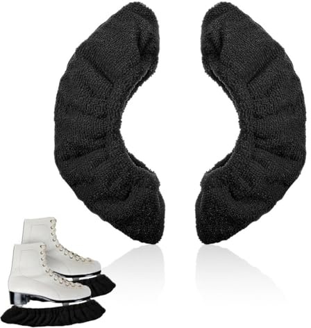 XUZOPIM 1 Par De Protector De Patines De Hielo Calcetines Elásticos Para Hockey Sobre Hielo Para Mujer, Hombre, Niños, Patines De Hielo Y Patinaje Sobre Hielo, Accesorios De Protección