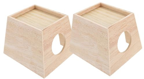 Gatuida 2pièces Maison pour Hamster Nid pour Petite Animalerie Cachette Intérieure pour Chinchillas Maison pour Animaux De Compagnie Abri pour Poules Rutine