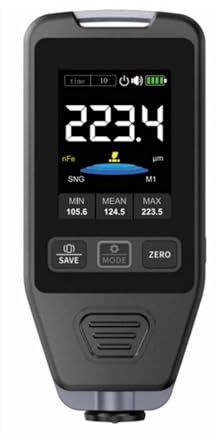 THINCAN Car Fe & NFE Appareil de mesure de l'épaisseur de la couche de peinture avec écran LCD rechargeable 0-1400 m