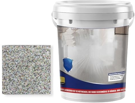 Nimedala Pintura Epoxi para Pisos de Arena, Revestimiento de Alto Brillo con Efecto Mármol para Concreto (Colorful,1kg)