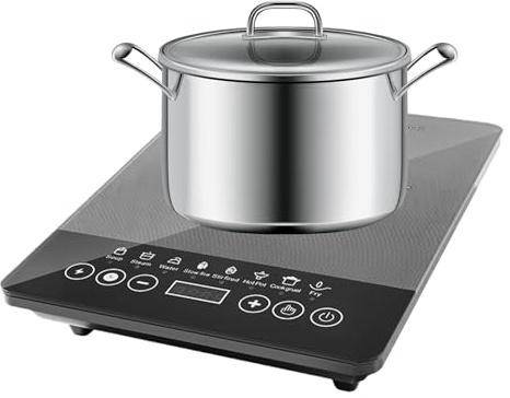 Placa De Inducción,Placa De Inducción Portátil 110V-220V - Electrodomésticos para Cocina Oficina Exteriores Casa Apartamento Autocaravana Viajes