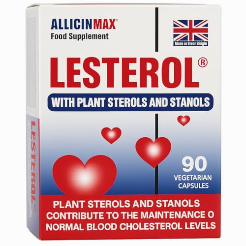 Alllicin-Max Lesterol | Plant Sterols Stanols & Garlic | 90 Capsules