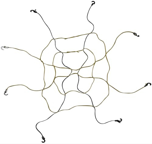 Keeper 6141 Zip Net Adjustable Cargo Net, Black/Yellow