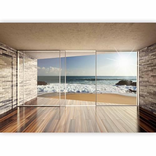 murando Photo Wallpaper 343x256 cm Peel and Stick Self-Adhesive Foil Print Wall Mural Landscape Sea c-B-0058-a-c
