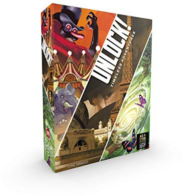 Asmodee Italia- Unlock Timeless Adventures Escape Room Tisch-Edition komplett in Italien hergestellt, Farbe 8985 (Italienische Version)