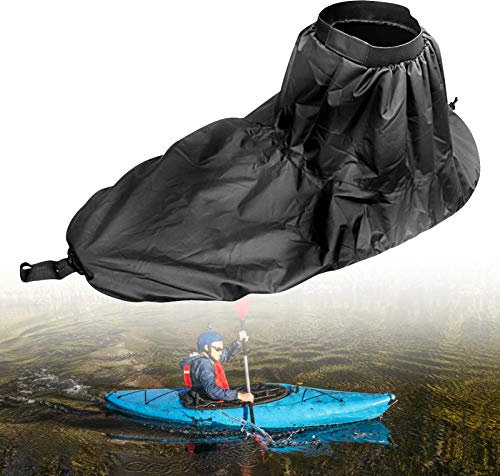 Spritzdecke Kajak, Spritzschutz Kajak Sprührock, Verstellbarer Nylon Kajak Sprührock wasserdichte Abdeckung Kajak Zubehör Wassersport Zubehör (Grau)