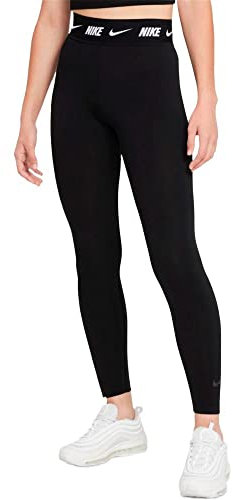 Nike Damen W Nsw Club Hw Lggng Leggings, Schwarz, M EU