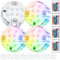 daphomeu Poolbeleuchtung Unterwasser Licht, LED Teichbeleuchtung mit fernbedienung, Multicolor RGB Pool Lichter, Deko Licht für Vase Basis Teich Hochzeit Halloween Christmas (4)