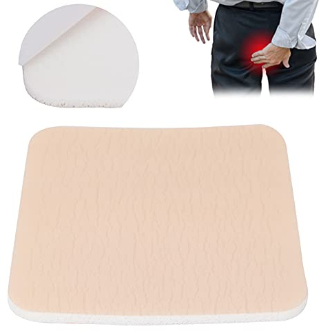 Pansement en mousse de silicone, pansement adhésif en silicone, mousse de cicatrisation des plaies, mousse de pansement absorbante carrée sans bordure, 3,9 x 3,9 pouces