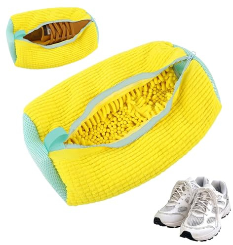 2 Piezas Bolsa para Lavar Zapatillas en Lavadora, Bolsas para Zapatos con Cremallera, Bolsa de Lavado de Zapatos Reutilizable, Shoe Wash Bag for Canvas Sneakers