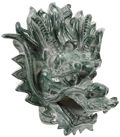 ROMISBABA Fuente de Pared con Diseño de Dragón para Jardín Exterior Salida de Agua Decorativa para Patios y Villas Fácil Instalación Ornamento de Fuente Mural Elegante
