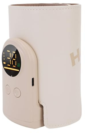 Luocute Chauffe-biberon Portable, Chauffe-biberon à Chauffage Rapide pour le Lait Maternel et les Préparations avec Contrôle Précis de la Température, Dégivrage pour Garder les Aliments