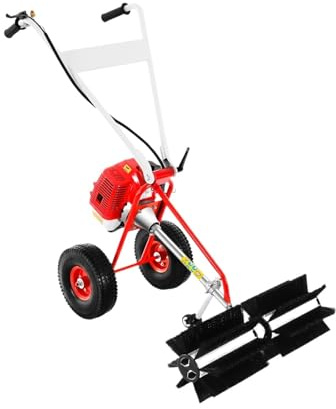 Spazzatrice For Prati E Cortili Da 43 Cc 1,25 KW Con Testina Rotante Avviamento Manuale, 8500 Giri/min, Monocilindrico A Due Tempi, Raffreddato Ad Aria Ampia Area Di Pulizia