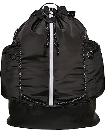 Urban Classics Light Weight Hiking Backpack black/white one size