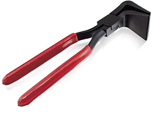 Bituxx Falzzange Falzen Werkzeug Biegezange Blechzange Karosseriezange Abkantzange 90° Rot