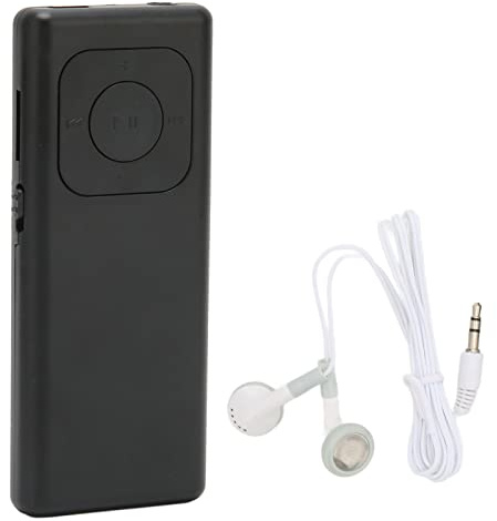 Lettore MP3, Scheda di Memoria 64G Leggero Musica Lossless Decodifica Lossless Lettore Musicale Portatile Piccolo, Segnale Stabile Qualità Del Suono Meravigliosa per Studenti Viaggi(Nero)