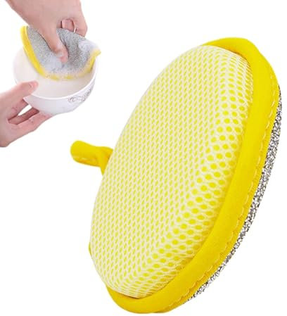 ycezw Éponges à récurer anti-rayures | Tampon à récurer double face pour la cuisine et la maison, anti-rayures, outils de nettoyage de cuisine pour la vaisselle