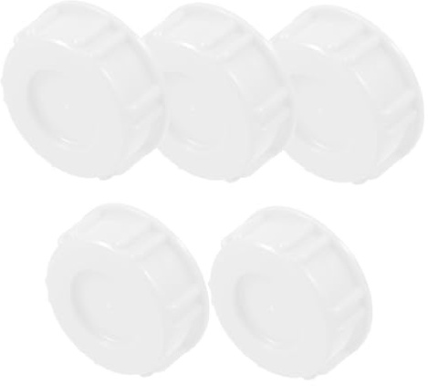 ULTECHNOVO 5pcs Pail Lids Food Storage Bucket Lids Airtight Plastic Bucket Leakproof Screw Top Drum Covers for Water Jug