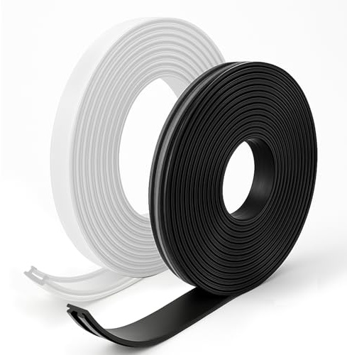 HOFUDON Magnetic Window Screen Repair Strips 6m - Heavy Duty PE White Sealing Tape & Magnetic Strip for Screen Replacement, DIY Home Use